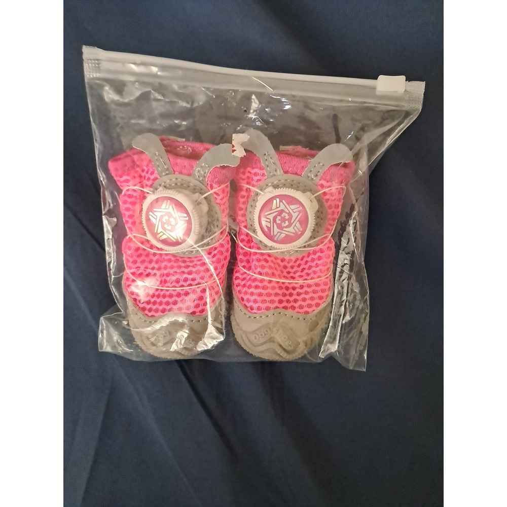 Unbranded Dog Shoes Small Size 5 Pink Breathable Mesh Paw Protection Flirty Cute